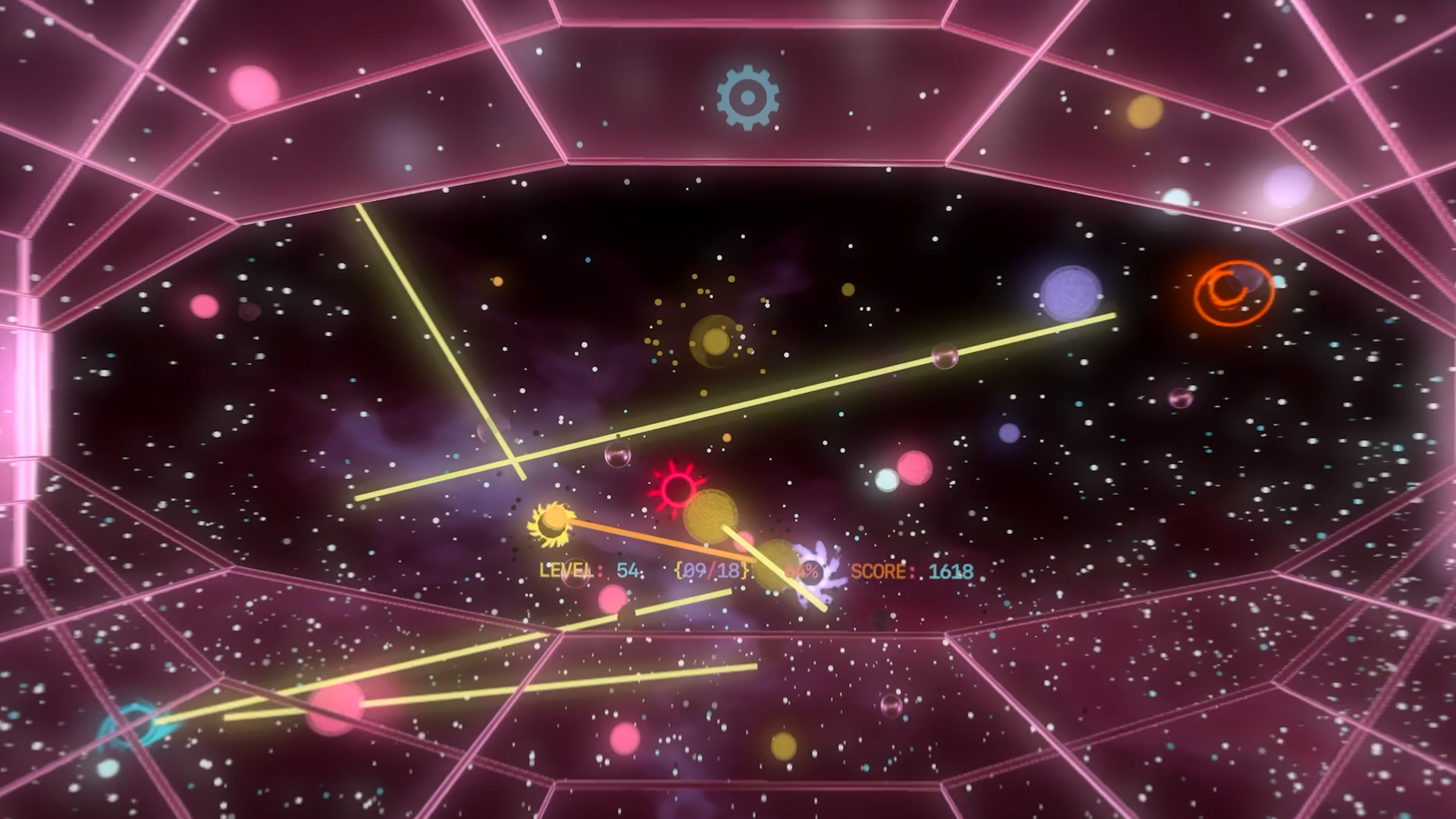Neon music-reactive arena in Gravitas Dark Matter