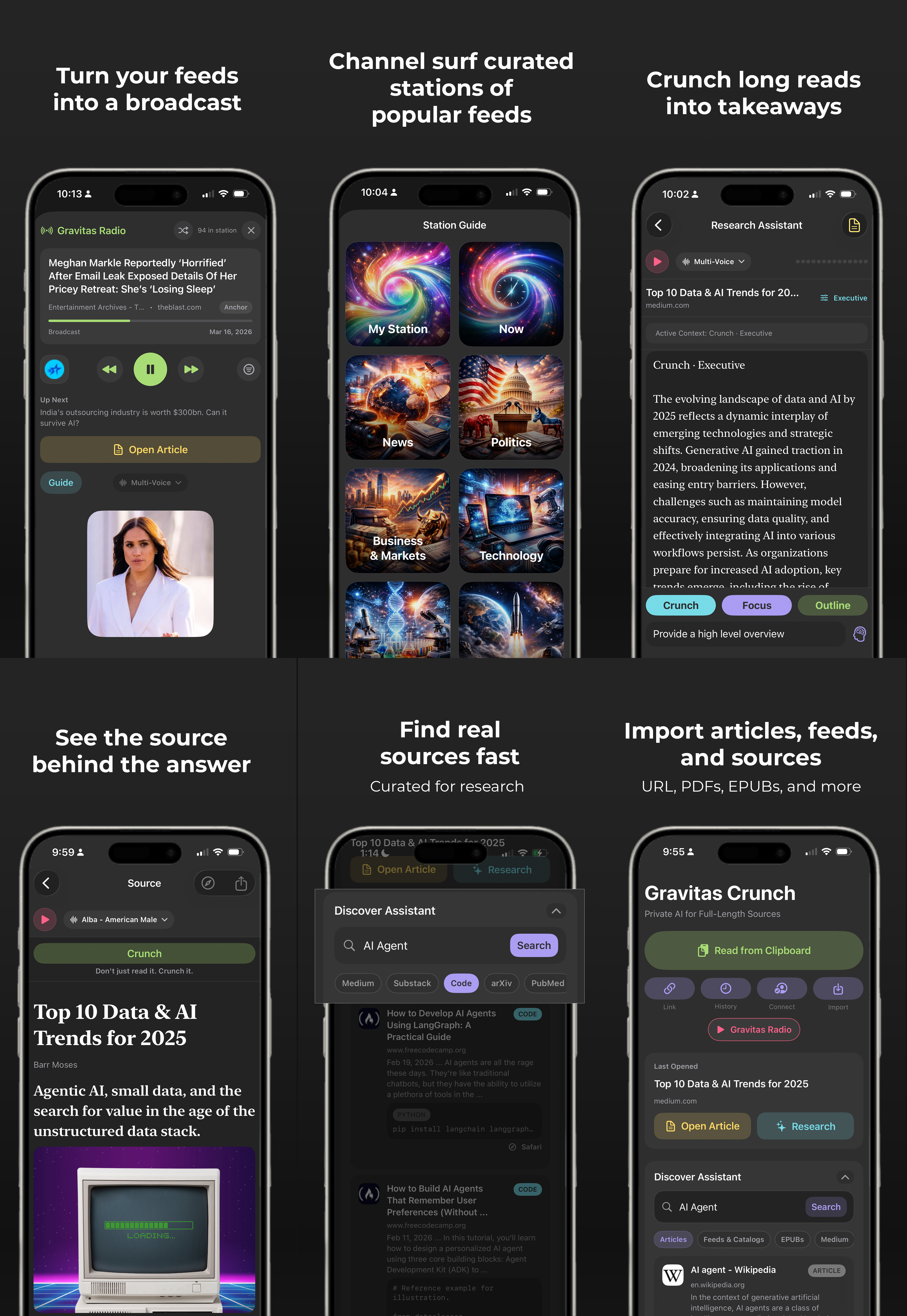 Gravitas Crunch hero mockup