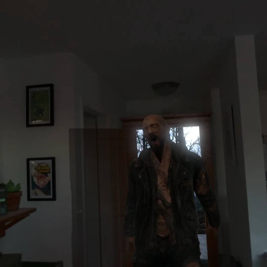 Biker doorway encounter