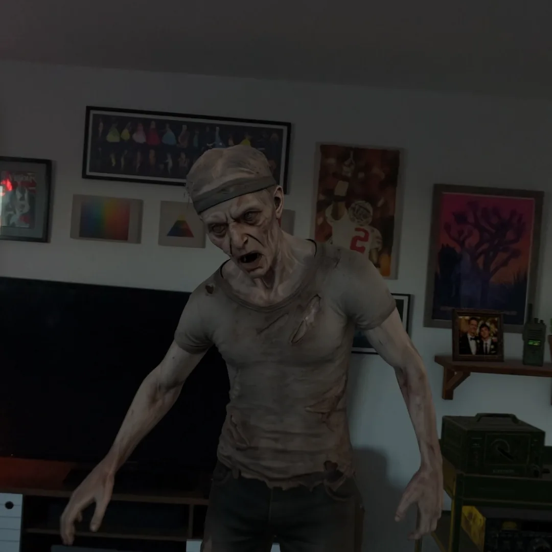 Infected Dad in the room